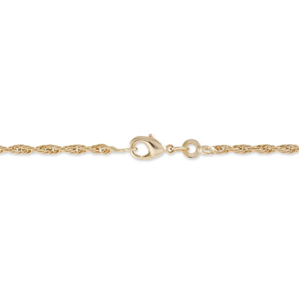 Bracelet Azelys Maille Corde Plaqué Or Jaune