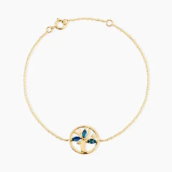 Bracelet Baylee Or Jaune Topaze