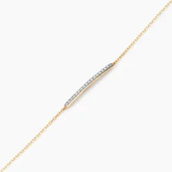 Bracelet Beckah Or Jaune Oxyde De Zirconium