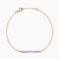 Bracelet Beckah Or Jaune Oxyde De Zirconium