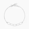 Bracelet Bulle Argent Blanc