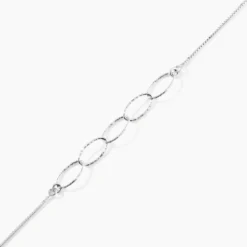 Bracelet Bulle Argent Blanc