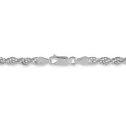 Bracelet Cacilda Maille Corde Argent Blanc