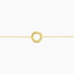 Bracelet Caius Or Jaune Oxyde De Zirconium