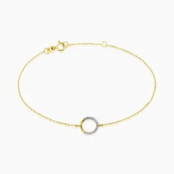 Bracelet Cajsa Or Jaune Oxyde De Zirconium