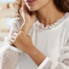 Bracelet Calandra Argent Blanc Oxyde De Zirconium