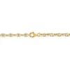 Bracelet Carlo Or Bicolore Maille Marine Ronde