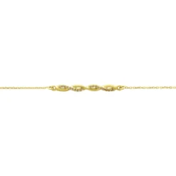 Bracelet Carolyne Or Jaune Oxyde De Zirconium