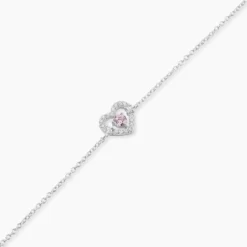 Bracelet Carren Argent Blanc Oxyde De Zirconium