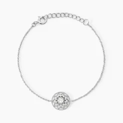 Bracelet Cassandria Argent Blanc Oxyde De Zirconium