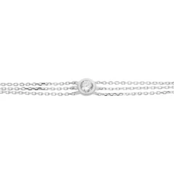 Bracelet Celia Argent Blanc Oxyde De Zirconium