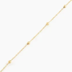 Bracelet Chaine Boules Alternees Or Jaune