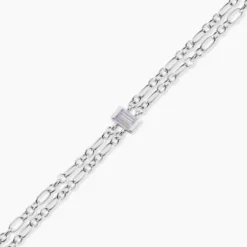 Bracelet Chanelle Argent Blanc Oxyde De Zirconium