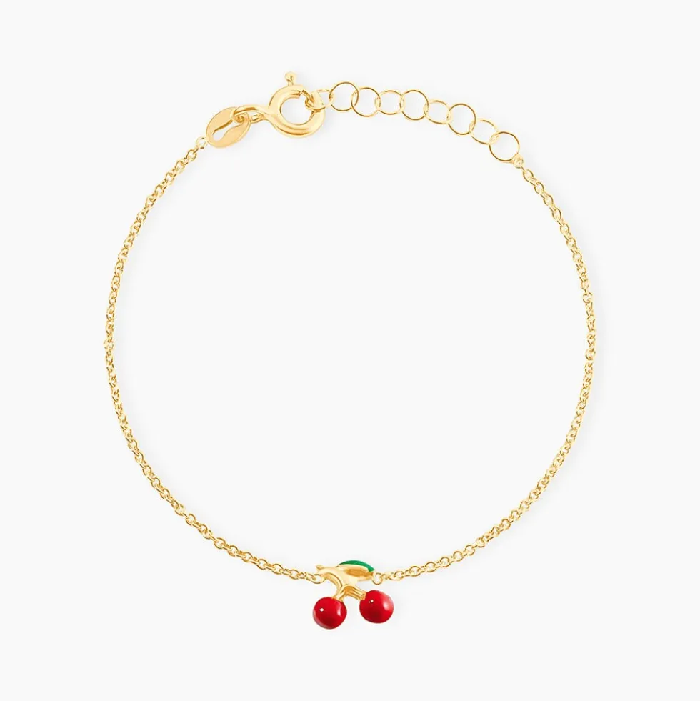 Bracelet Cherry Cerise Or Jaune