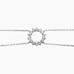 Bracelet Ciena Argent Blanc Oxyde De Zirconium