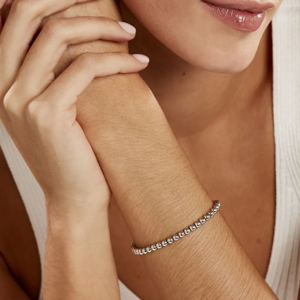 Bracelet Ciska Argent Blanc