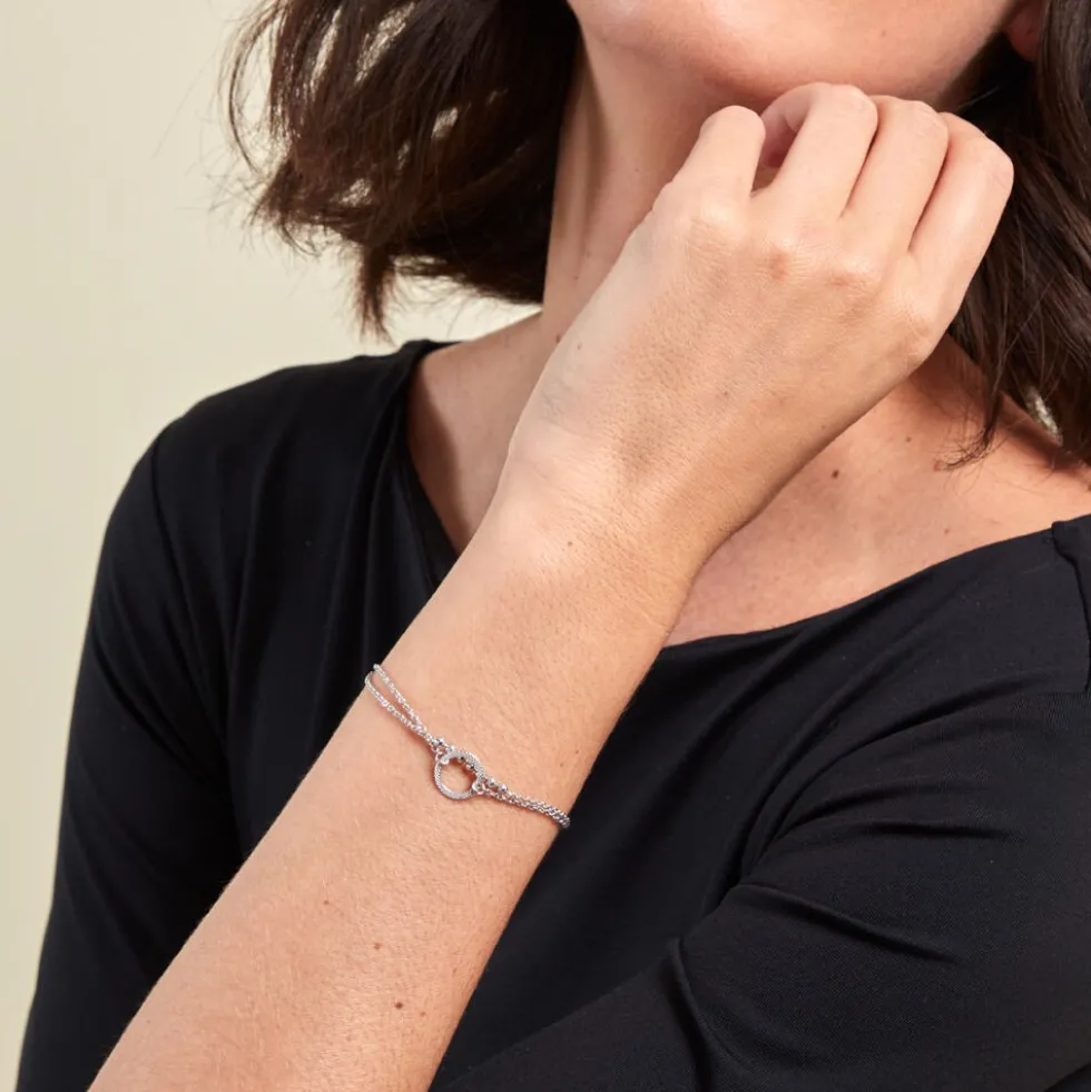 Bracelet Claramay Argent Blanc
