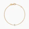 Bracelet éclat Perlé Plaqué Or Oxyde De Zirconium