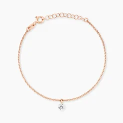 Bracelet Constantin Argent Rose Oxyde De Zirconium