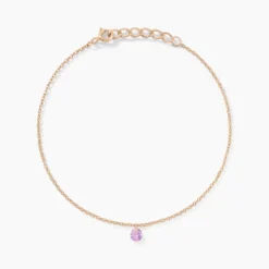 Bracelet Constantin Argent Rose Oxyde De Zirconium
