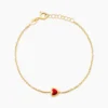 Bracelet Coralie Coeur Or Jaune