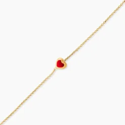 Bracelet Coralie Coeur Or Jaune