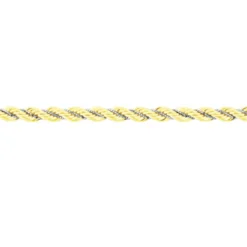 Bracelet Cordelia Maille Corde Et Venitienne Or Bicolore