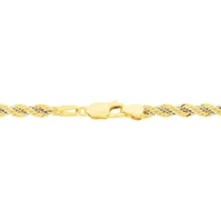 Bracelet Cordelia Maille Corde Et Venitienne Or Bicolore