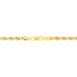 Bracelet Cordelia Maille Corde Et Venitienne Or Bicolore