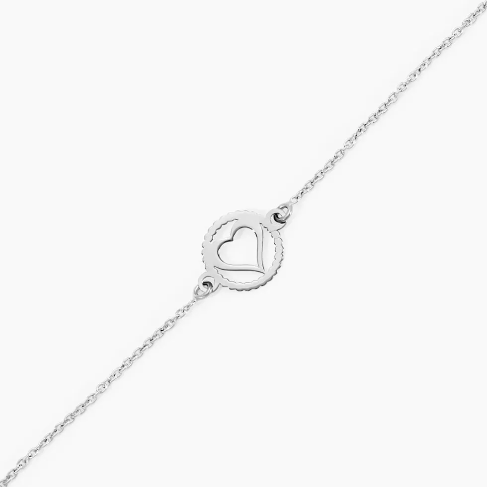 Bracelet Cuore Argent Blanc