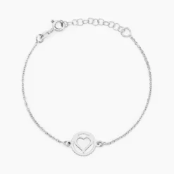 Bracelet Cuore Argent Blanc