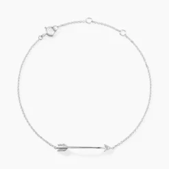 Bracelet Cupidon Or Blanc Diamant