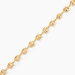 Bracelet Dami Maille Grain De Cafe Or Jaune