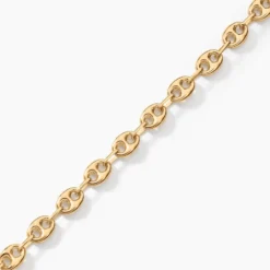 Bracelet Dami Maille Grain De Café Or Jaune