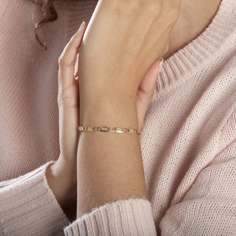 Bracelet Danae Plaquette Or Jaune