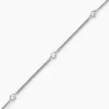Bracelet Declaration Argent Blanc Oxyde De Zirconium