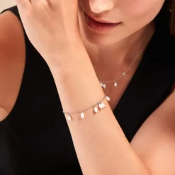 Bracelet Didem Argent Blanc Perle De Culture