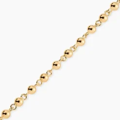Bracelet Diona Maille Boule Or Jaune