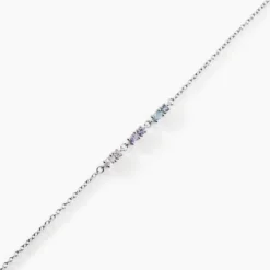 Bracelet Dion Argent Blanc Oxyde De Zirconium