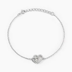 Bracelet Donatiane Argent Blanc Oxyde De Zirconium