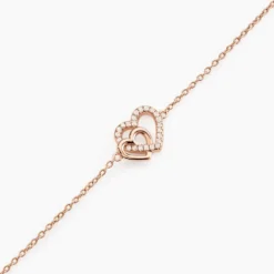 Bracelet Donatiane Argent Rose Oxyde De Zirconium