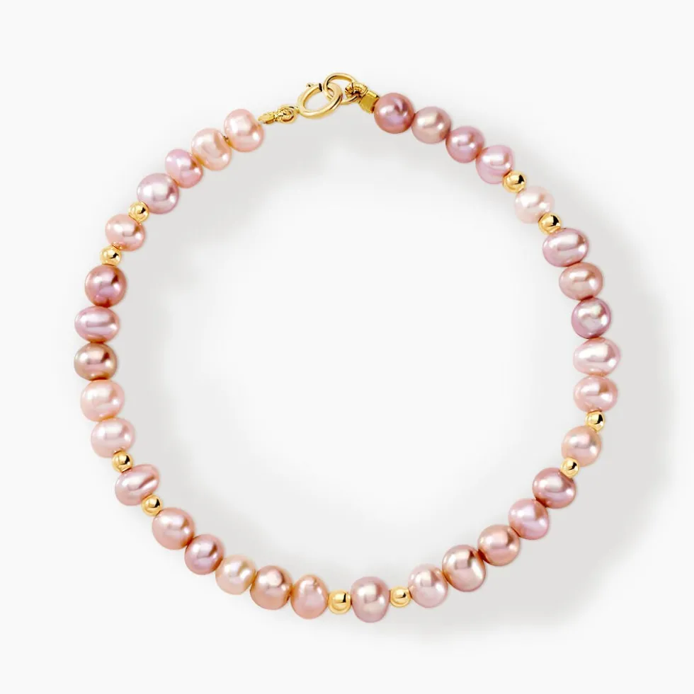 Bracelet Eilis Or Jaune Perle De Culture