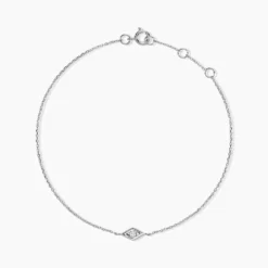 Bracelet Eirena Or Blanc Diamant