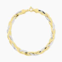 Bracelet Elae Argent Bicolore