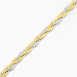 Bracelet Elae Argent Bicolore