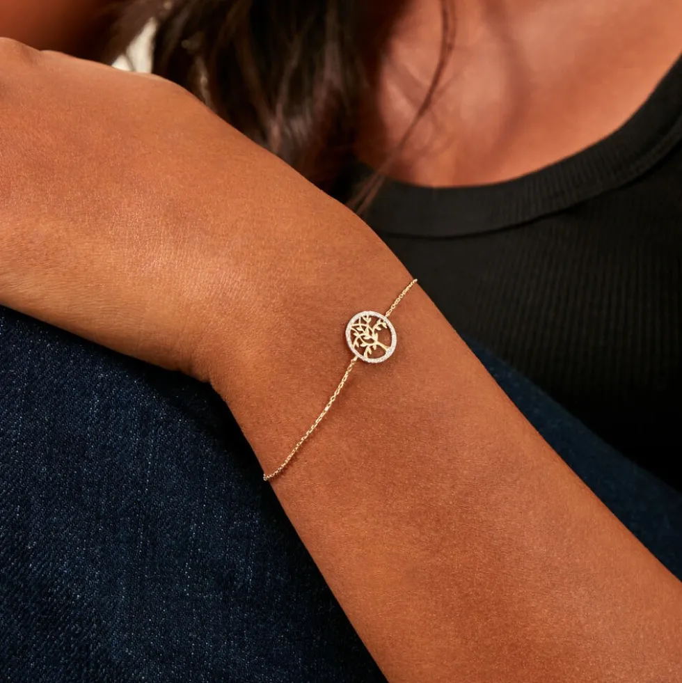 Bracelet Eleone Or Jaune Diamant