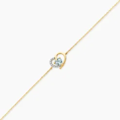 Bracelet Eliana Or Jaune Topaze Oxyde De Zirconium
