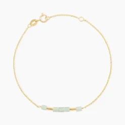 Bracelet Erdmann Or Jaune Aventurine