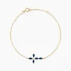 Bracelet Eser Or Jaune Oxyde De Zirconium