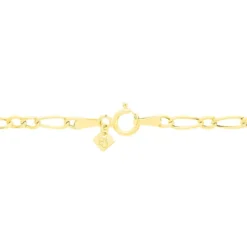 Bracelet Esma Maille Alternee 1/3 Or Jaune